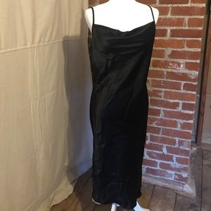 Black satin Bebe slip